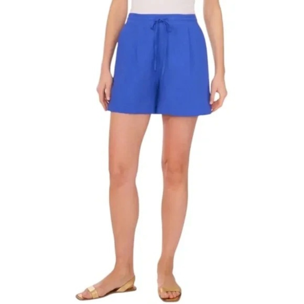 Vince Camuto Linen/Rayon Drawstring Shorts in Dazzling‎ Blue XS NWT